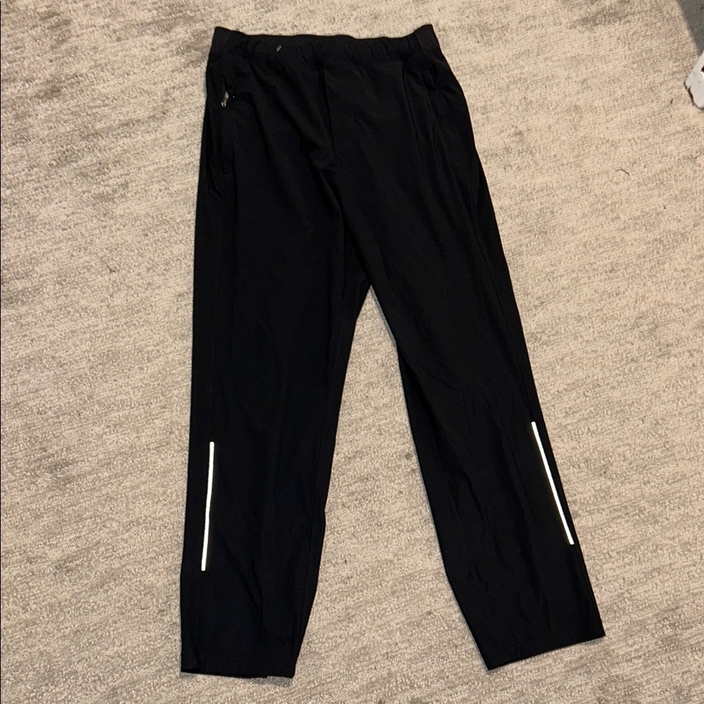 Black Reflective Athletic Sweatpants
